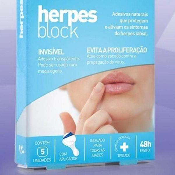 Imagem de Herpes Block Adesivos Naturais Para Herpes Labial - Amh 3Un