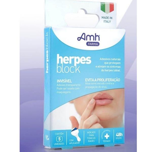 Imagem de Herpes Block Adesivos Naturais Para Herpes Labial - Amh 4Un