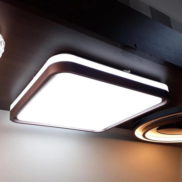 Imagem de Hevvy Plafon LED Vontae 48w Quad Cafe Ly 8809bm Cafe