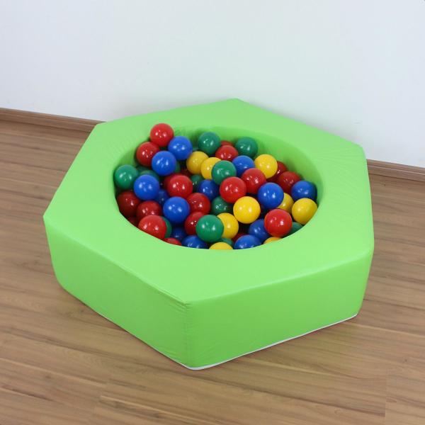 Imagem de Hexágono Espumado Piscina  1m x 86cm x 25cm  Peça Modular Avulsa