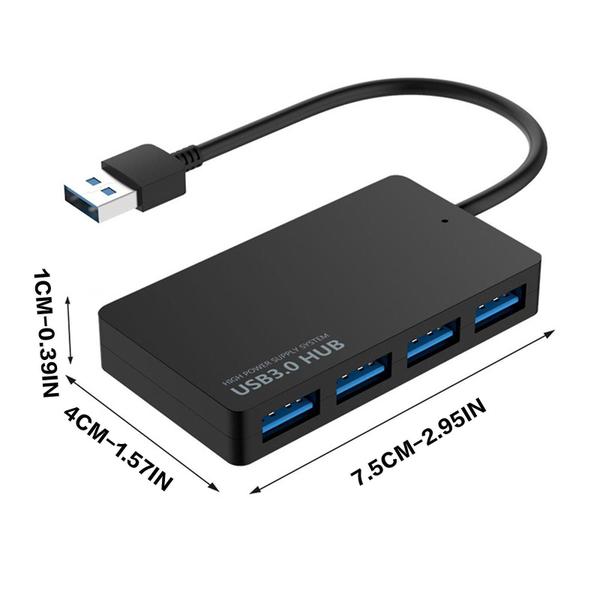 Imagem de Hi-speed 4 Port Usb 3.0 Multi Hub Splitter Expansão Para Desktop PC Laptop Adapter