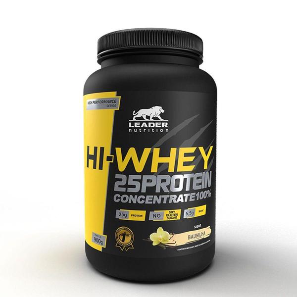 Imagem de Hi-Whey 25 Protein  Concentrate 100%  - 900g Baunilha - Leader Nutrition