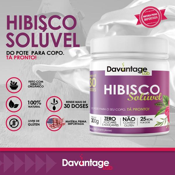 Imagem de Hibisco Solúvel - 30 DOSES - Ta pronto! Davantage Lab