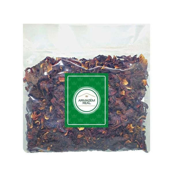 Hibiscus Desidratado 300G Ervas - Alta Qualidade - Armazém Real Imagem de Hibiscus Desidratado 300G Ervas - Alta Qualidade