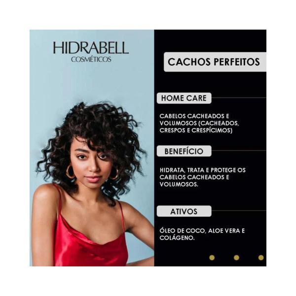 Imagem de Hidrabell - Shampoo Cachos Perfeitos - Óleo de Coco 285ml