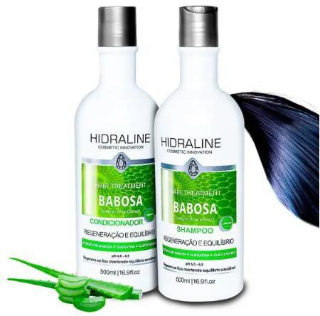 Imagem de HidraLine - Hair Treatment Babosa Shampoo + Cond. 500ml