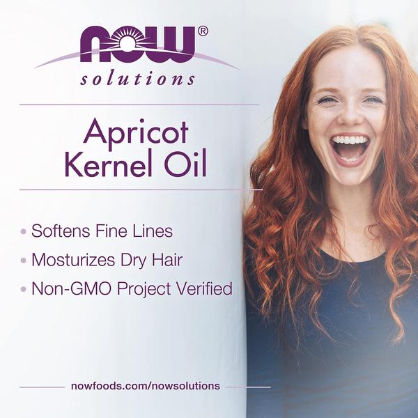 Imagem de Hidratante de cabelo Oil NOW Foods Solutions Apricot Kernel 120 ml