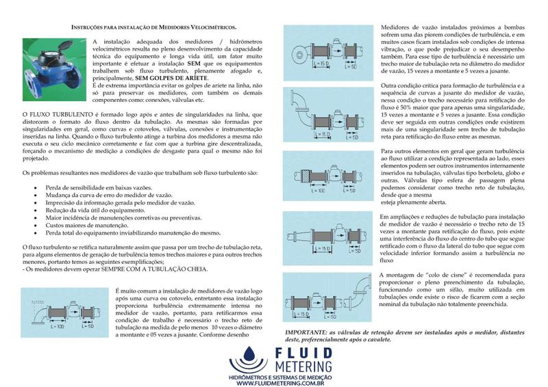 Imagem de Hidrômetro Tangencial Woltmann Wi Dn 100 Mm (4'') Qn 60 M³/H Sem Conexões (Poços, Irrigação, Etc)