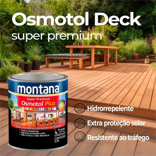 Hidrorrepelente Extra Proteção Osmotol Deck Premium 900ml - Montana Imagem de Hidrorrepelente Extra Proteção Osmotol Deck Premium 900ml