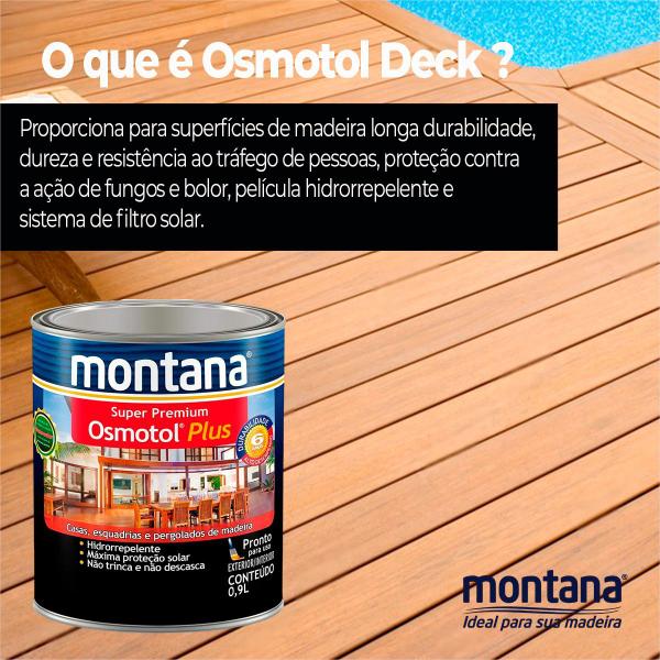Hidrorrepelente Extra Proteção Osmotol Deck Premium 900ml - Montana Imagem de Hidrorrepelente Extra Proteção Osmotol Deck Premium 900ml