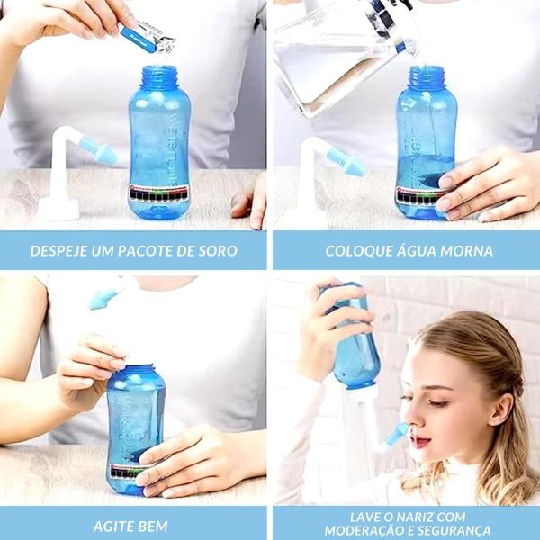 Higienizador De Sinusite Para Limpeza Nasal - Fss Variedades Imagem de Higienizador De Sinusite Para Limpeza Nasal