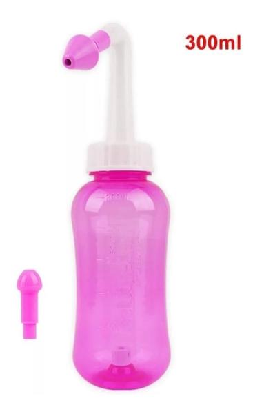 Imagem de Higienizador Ducha Nasal Lavador Sinusite - 300Ml - Rosa