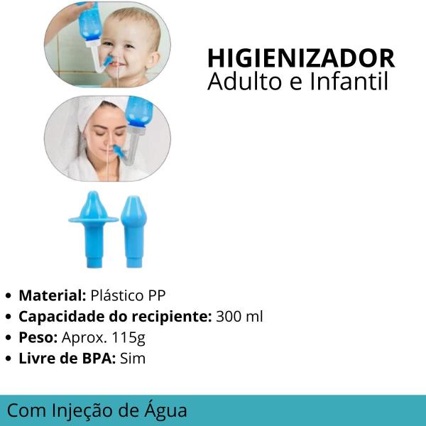 Imagem de Higienizador Nasal Azul com Alta Eficiência e Entrega Rápida