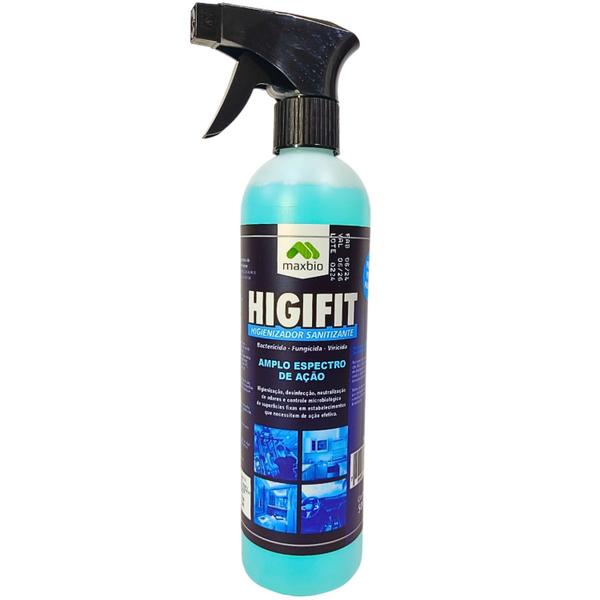 Imagem de Higienizador sanitizante higifit ecológico pronto uso aplicador pulverizador 500ml