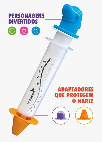 Imagem de Higienizador Seringa Lavagem Nasal Bico Bichinho Infantil Nosewash