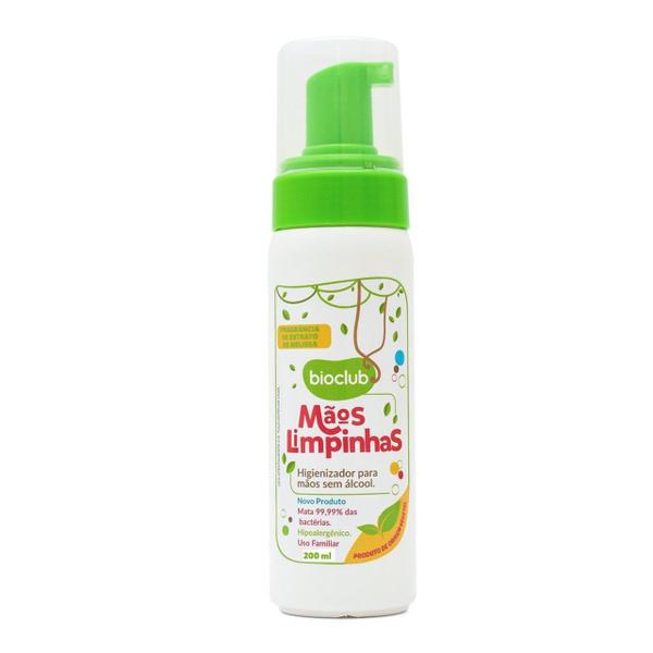 Imagem de Higienizador Vegano Sem Álcool Mãos Limpinhas Bioclub 200ml