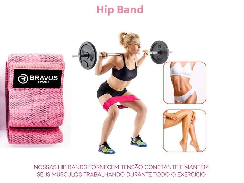 Imagem de Hip Mini Band - Nível Super Extra Forte Elástico Extensor Bravus Sport