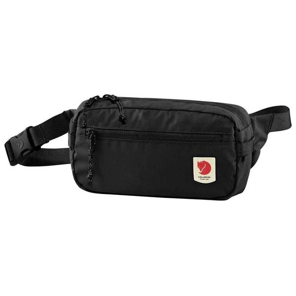 Imagem de Hip Pack Fjällräven High Coast Black 1,5 L de nylon impermeável