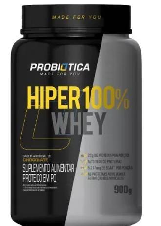 Imagem de Hiper 100% Whey Pote 900g Probiótica Sabor Chocolate