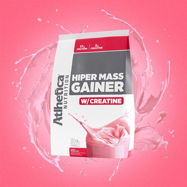 Imagem de Hiper Mass Gainer 3kg com Creatina - Atlhetica Nutrition