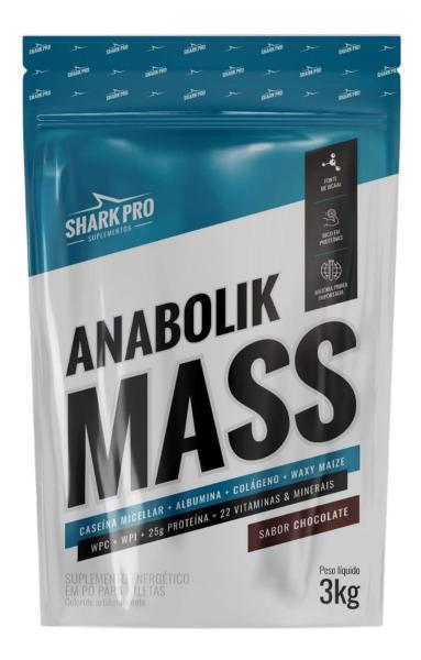 Imagem de Hipercalórico Anabolik Mass Refil Sabores 3kg - Shark Pro