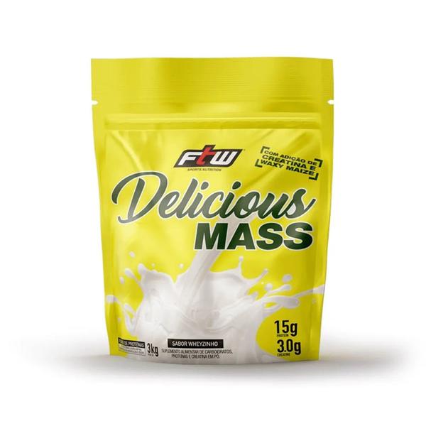 Imagem de Hipercalórico Delicious Mass - 3Kg Refil - FTW