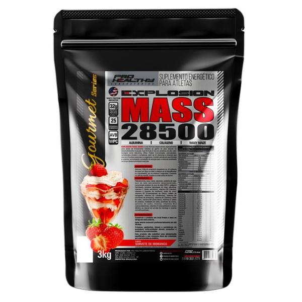 Imagem de Hipercalórico Explosion Mass 28500 Refil 3kg - Pro Healthy