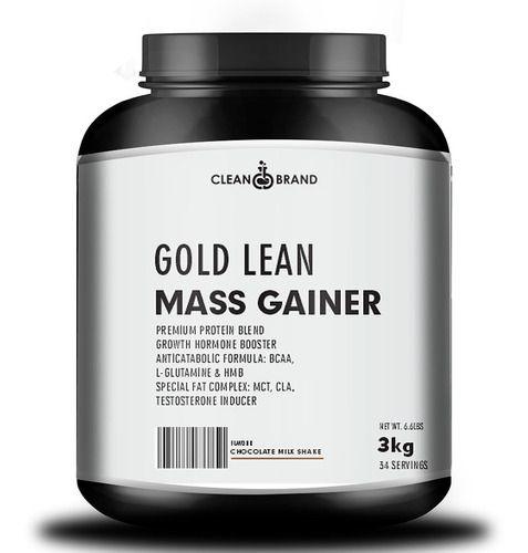 Hipercalórico gold lean mass gainer 3 kg - 100 doses - cleanbrand Imagem de Hipercalórico gold lean mass gainer 3 kg - 100 doses - cleanbrand
