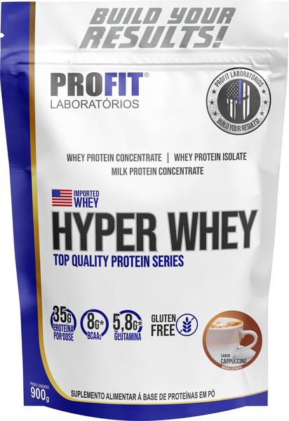 Imagem de Hipercalórico Hyper Whey Protein 900g Isolado E Concentrado - Profit Labs