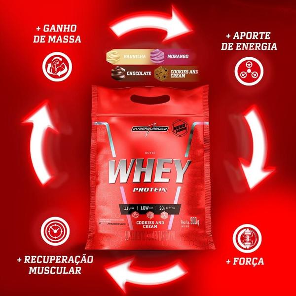 Imagem de Hipercalórico Integralmedica Nutriwhey Chocolate 900g Pouch