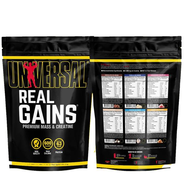 Hipercalórico Real Gains 5kg - Universal Nutrition Imagem de Hipercalórico Real Gains 5kg - Universal Nutrition