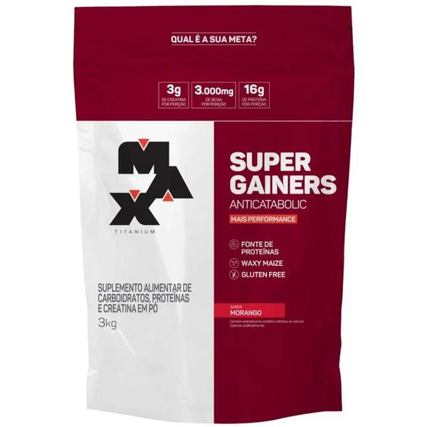 Imagem de Hipercalórico Super Gainer Max Titanium 3KG