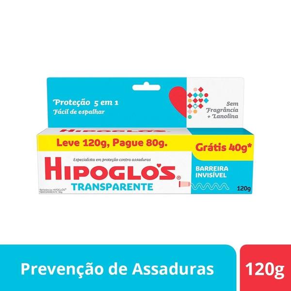 Imagem de Hipoglós Transparente Pomada Contra Assadura Leve 120g e Pague 80g