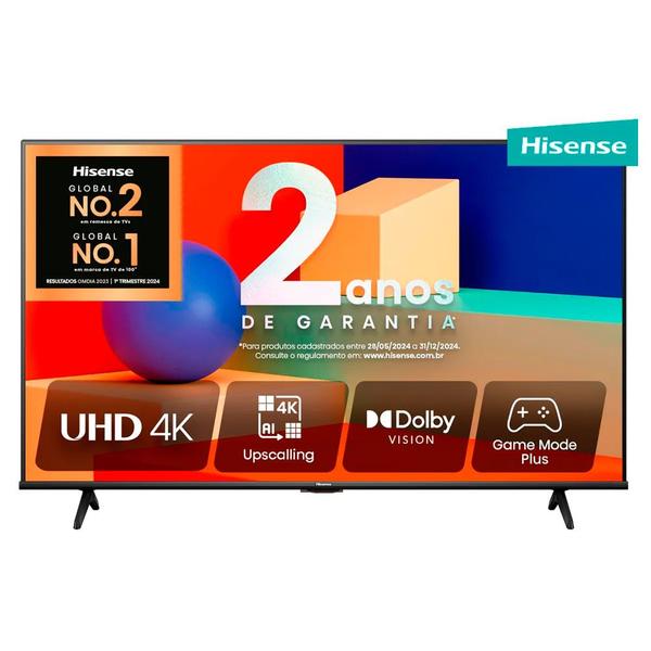 Hisense Smart TV UHD 4K 50 Polegadas 50A6K HDR10+ Dolby Vision