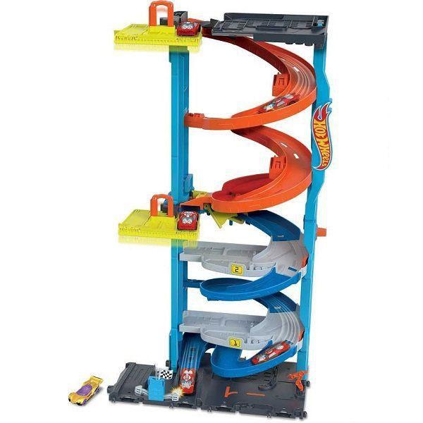 Imagem de Hkx43 hot wheels veículo de brinquedo torre de corridas com altura