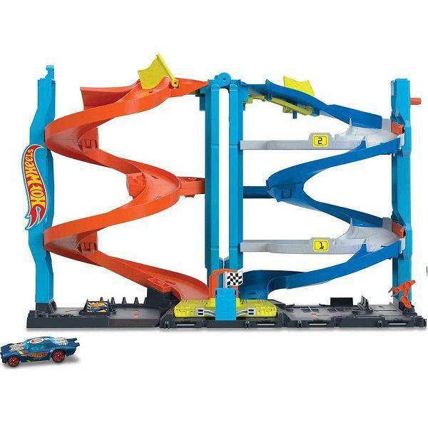 Imagem de Hkx43 hot wheels veículo de brinquedo torre de corridas com altura