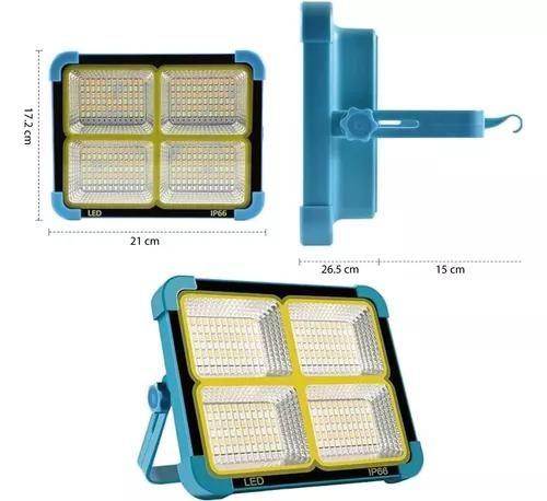 Imagem de Holofote Led Solar Acampamento 366 LEDs Portátil