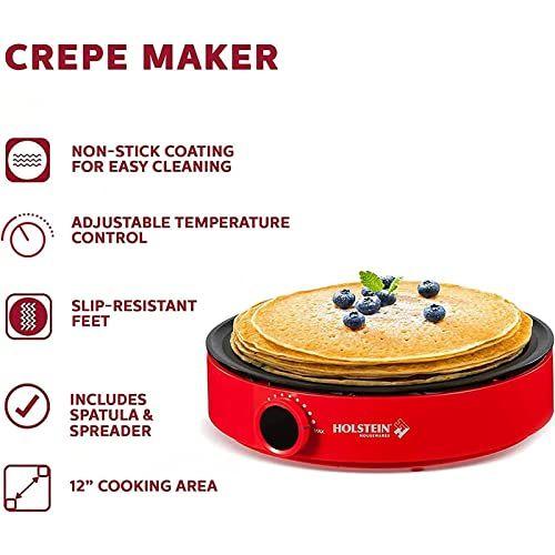 Imagem de Holstein Utilidades Domésticas 12 polegadas Crepe Maker, Vermelho