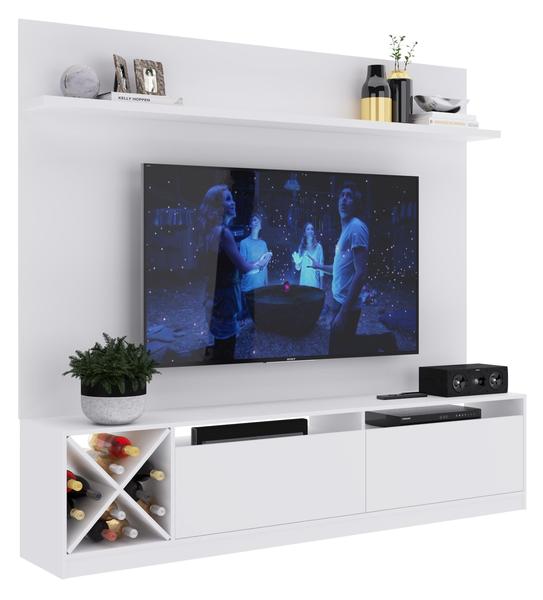 Imagem de Home Estante para Sala de Estar Tv até 65" Branco Quiditá