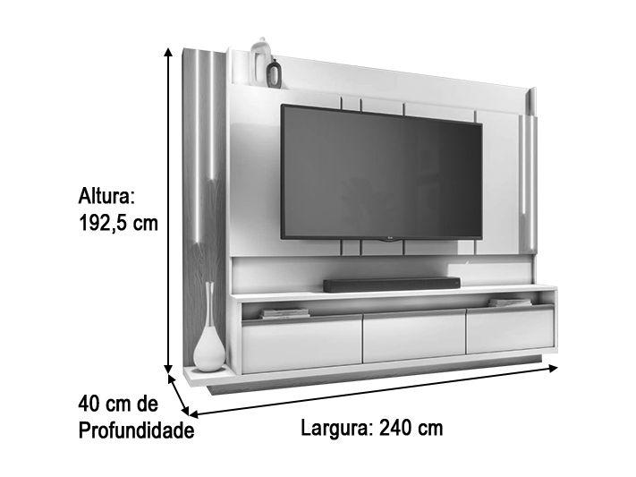 Imagem de Home Montane 2,40 Off White/Cinamomo HB Moveis