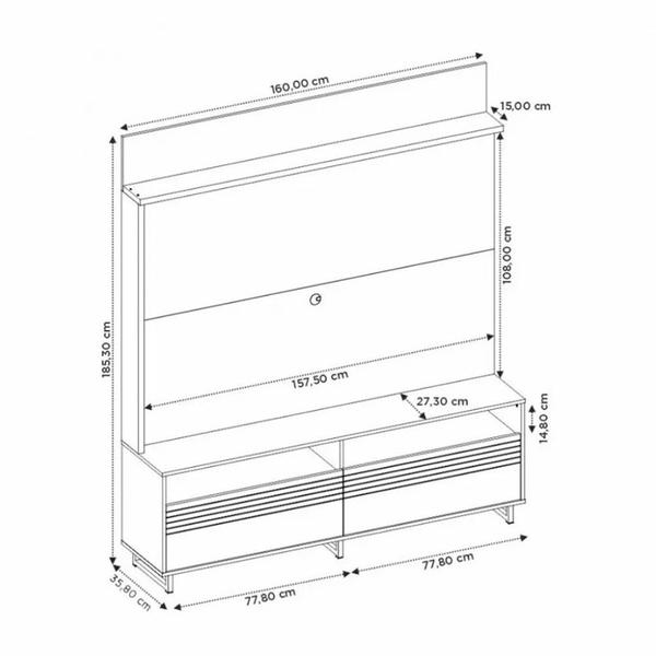 Imagem de Home NT1300 160cm para Tv até 65 Polegadas Notável