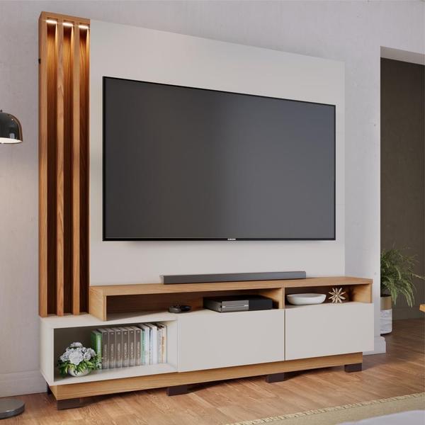 Imagem de Home para TV ate 75 Polegadas Torino Off-White Matte Freijo