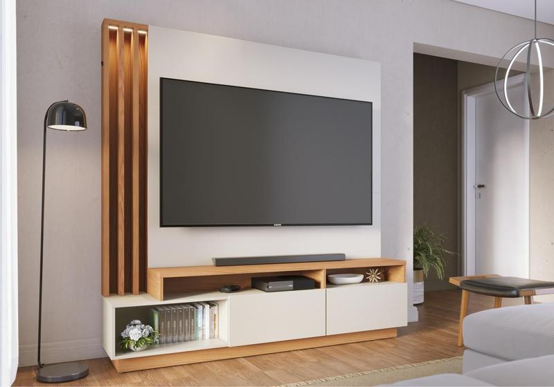 Imagem de Home para TV ate 75 Polegadas Torino Off-White Matte Freijo