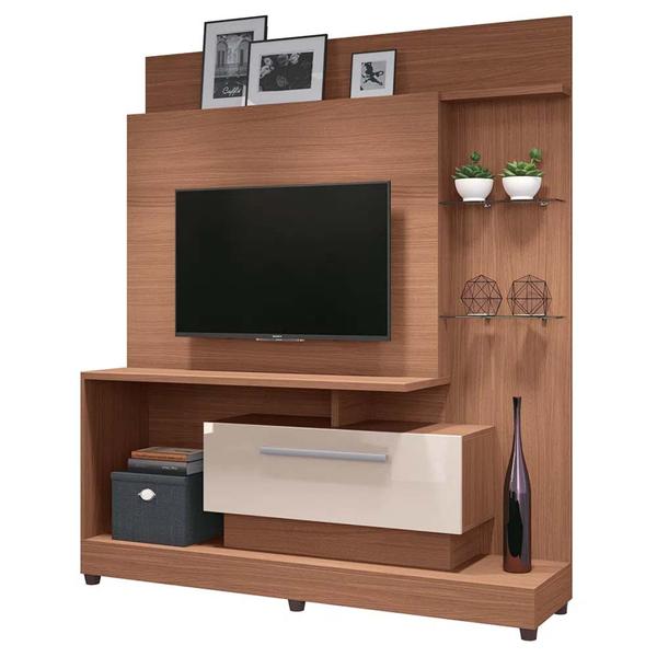 Imagem de Home para TV de até 42 Polegadas Colt Nature/Off White com 2 Pratelheira de Vidro