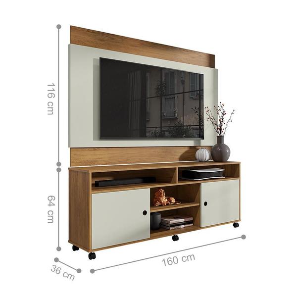 Imagem de Home Para TVs até 60 Polegadas California Freijó Cinza Cristal