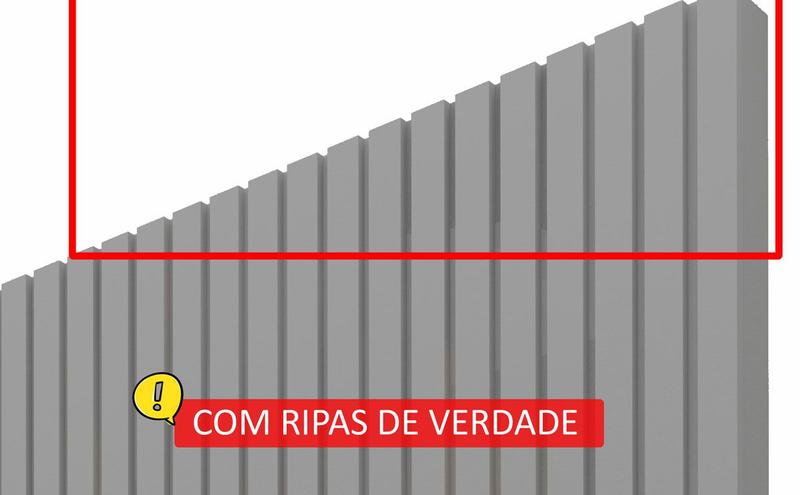 Home Suspenso 2.3 Ripado com LED Nobre Cinza com Off White - Gelius Móveis Imagem de Home Suspenso 2.3 Ripado com LED Nobre Cinza com Off White - Gelius Móveis