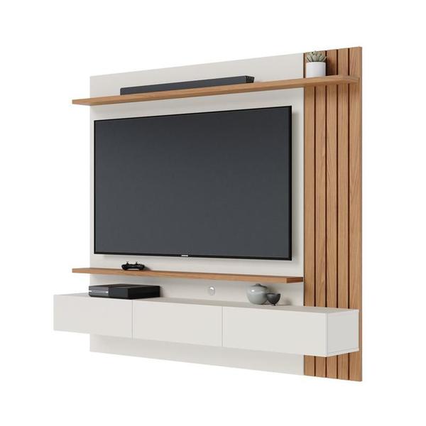 Imagem de Home Suspenso Juriti 1.8 para TV Off White Matte/Freijo - Colibri