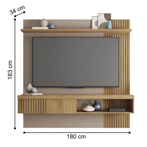 Imagem de Home Suspenso Ripado para TVs 65 Polegadas Fendi Buriti