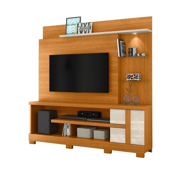 Imagem de Home Theater Alan para TV de até 55 polegadas COM PÉS- Cinamomo / Off White - Madetec