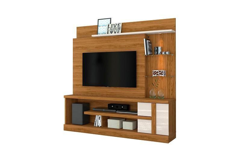 Imagem de Home Theater Alan para TV de até 55 polegadas - NATURALE/ OFF WHITE - Madetec